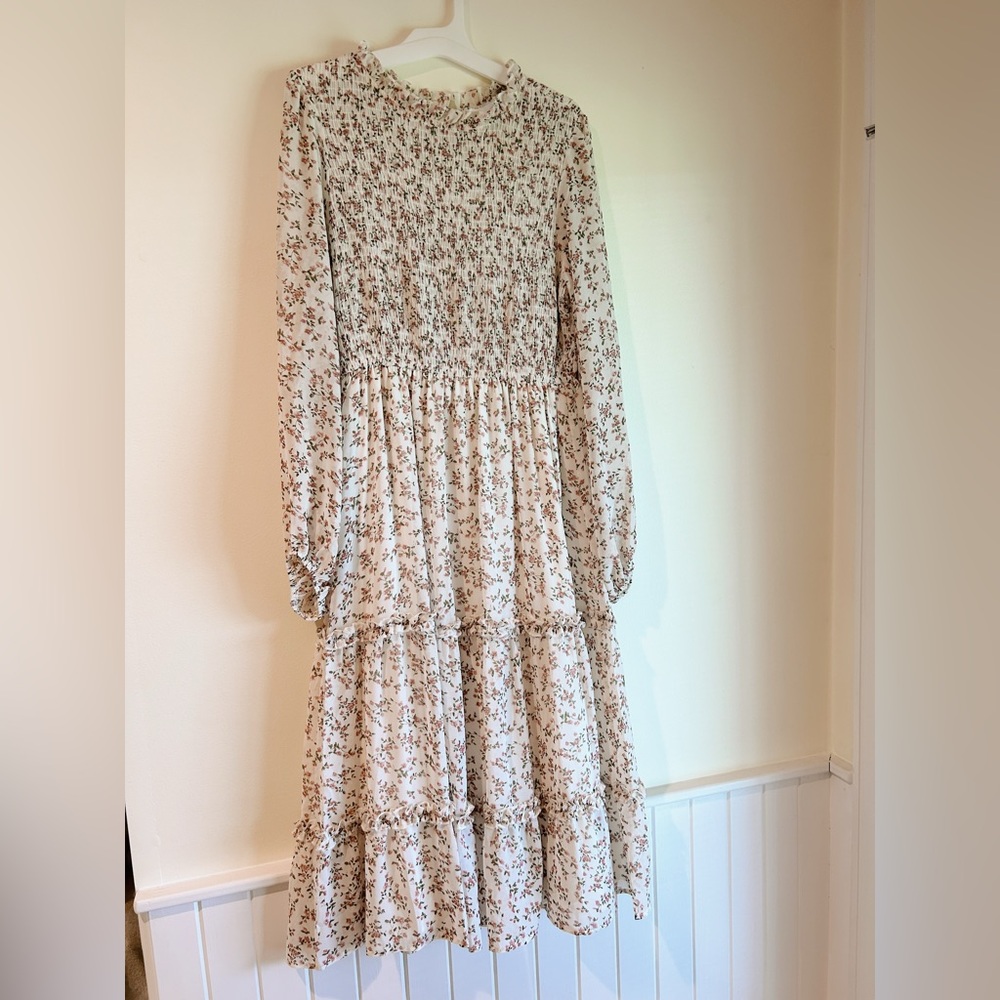 Petal and Pup floral dress cream dreamy